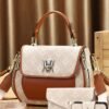 Yellow Faux Leather Handbag For Women