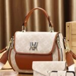 Yellow Faux Leather Handbag For Women
