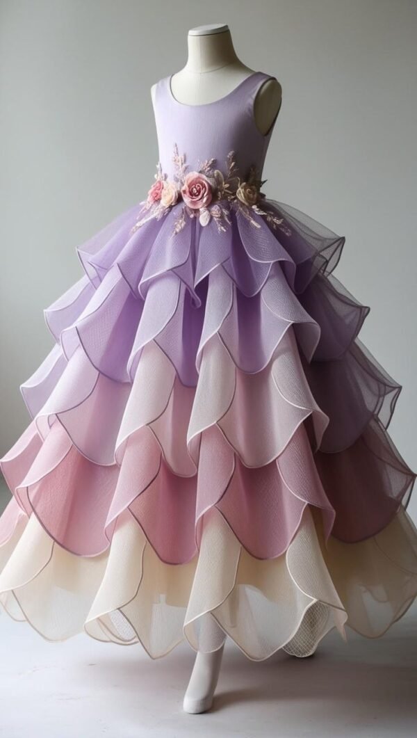 Kids fancy frock Multicolor