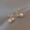 Minimalist Petite Delicate Pearl Earrings