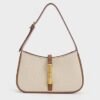 Cesia Canvas Metallic Accent Shoulder Bag