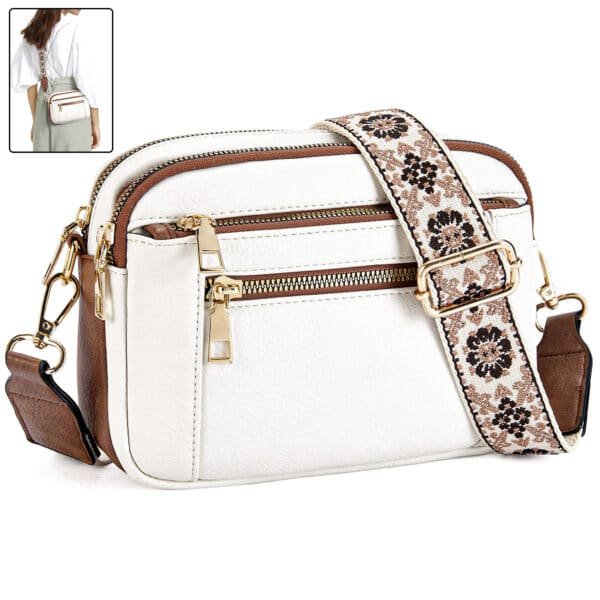Floral Embroidered Shoulder Bag