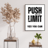 Push Your Limits Printable Wall Art, Digital Downloads