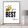 Be Your Best Version Printable Wall Art, Digital Downloads