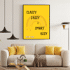 Classy Sassy and Smart Assy Printable Wall Art, Digital Download