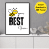 Be Your Best Version Printable Wall Art, Digital Downloads