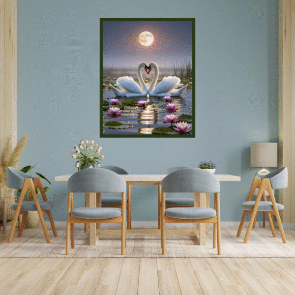 Beautiful Swan Printable Wall Art for Home, Office, Digital Downloads