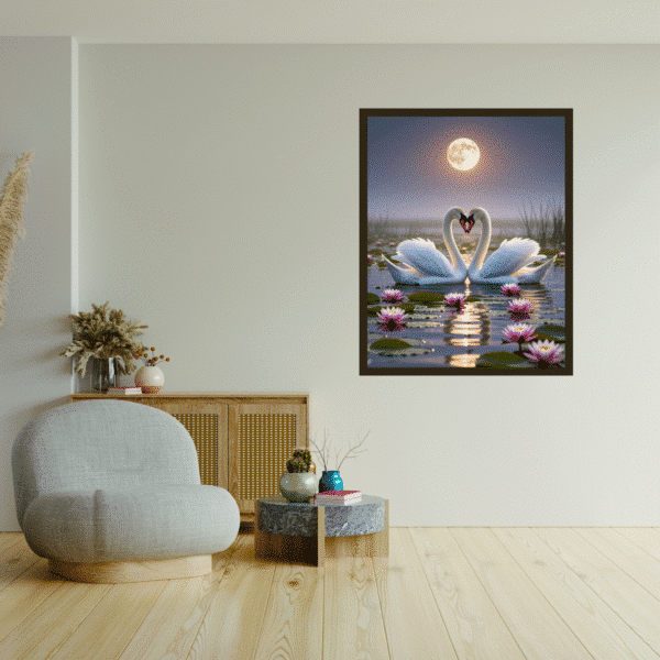 Beautiful Swan Printable Wall Art for Home, Office, Digital Downloads