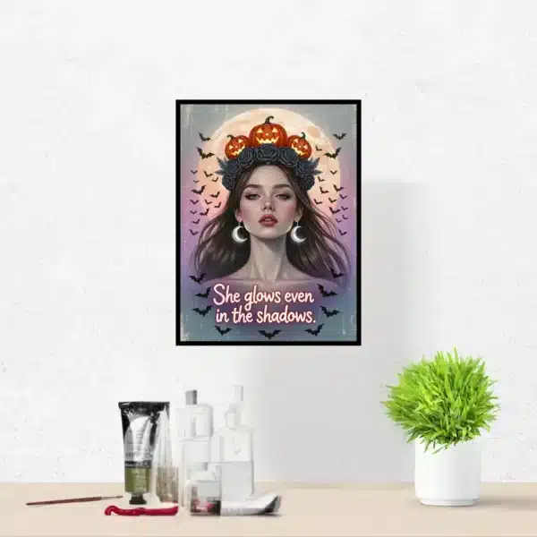 She Glows Even in the Shadows Printable Wall Art, Digital Downloads