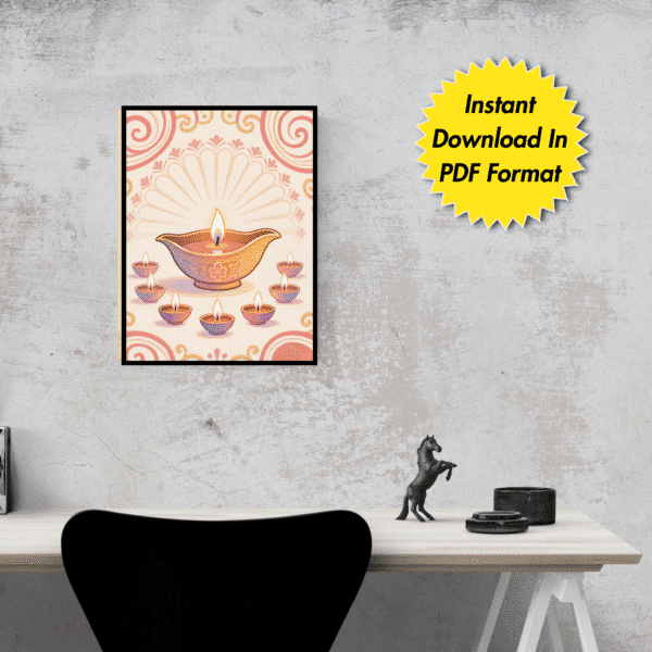 Diwali Special Wall Art for Home, Office, Digital Downloads