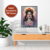 She Glows Even in the Shadows Printable Wall Art, Digital Downloads