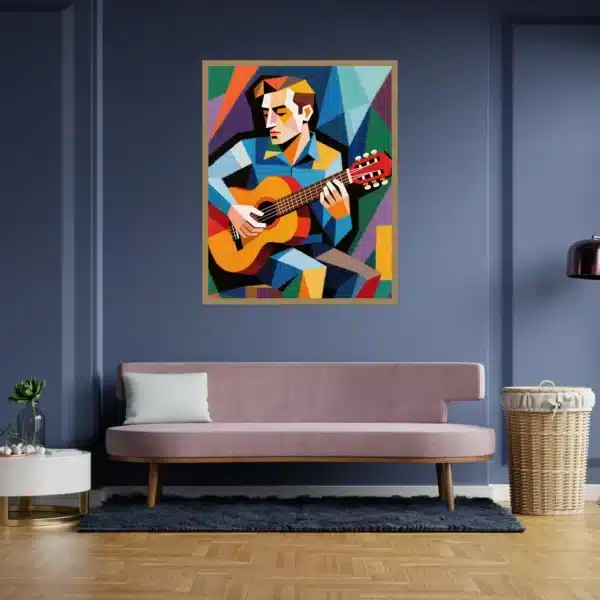 Men With Guitar Printable Wall Art for Home, Office, Digital Downloads