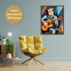 Men With Guitar Printable Wall Art for Home, Office, Digital Downloads